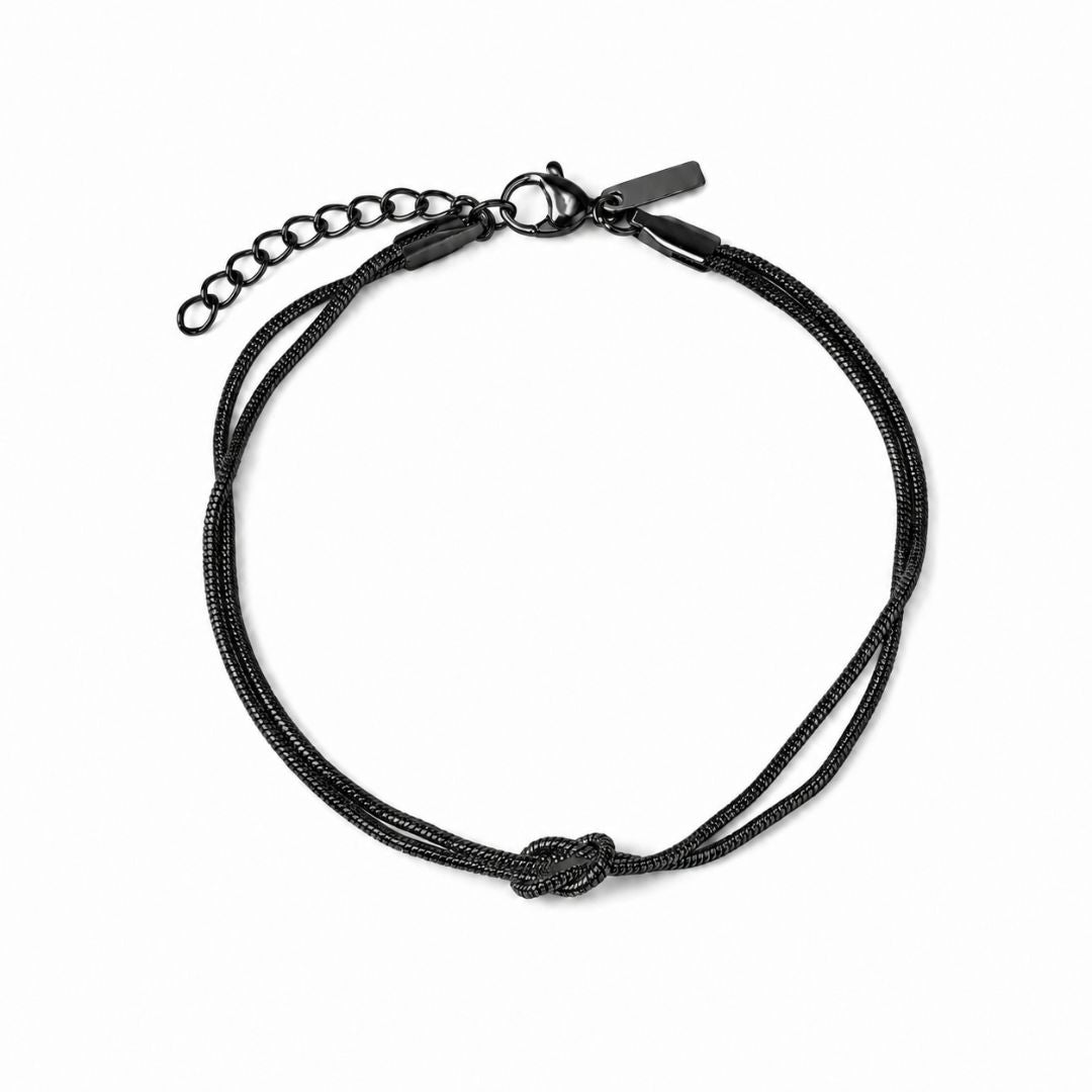 Loop knot bracelet Black