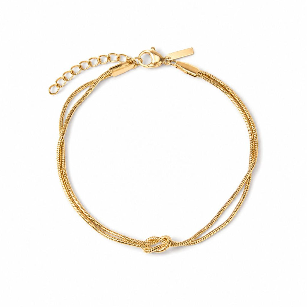 Loop knot bracelet Gold