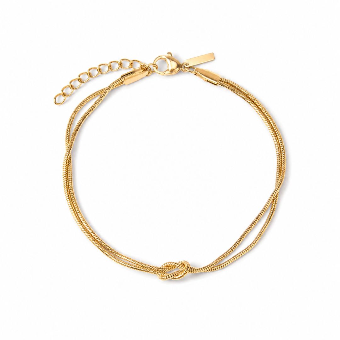 Loop knot bracelet Gold