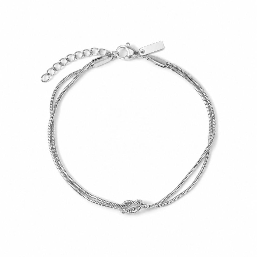 Loop knot bracelet Silver