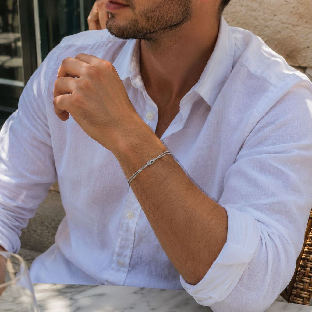 Loop knot bracelet Silver