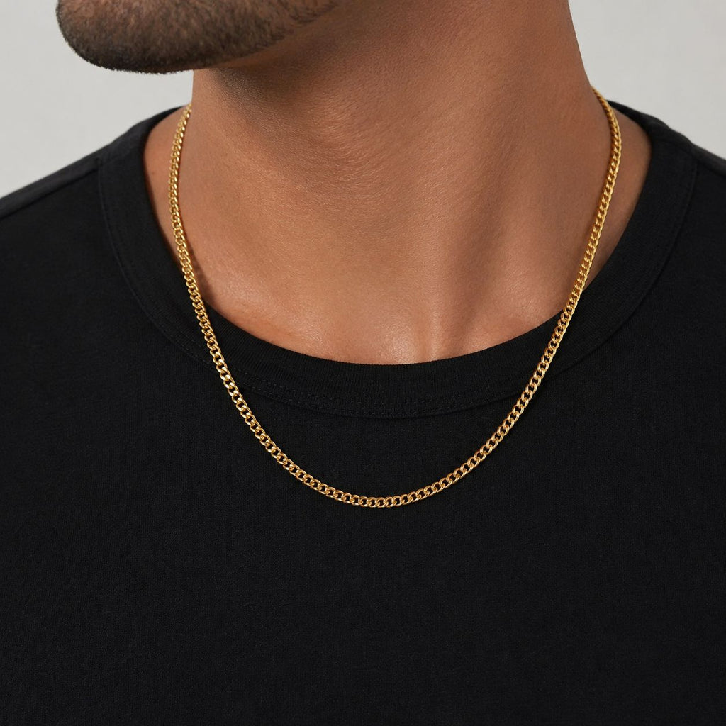 Link Chain Necklace 3mm Gold