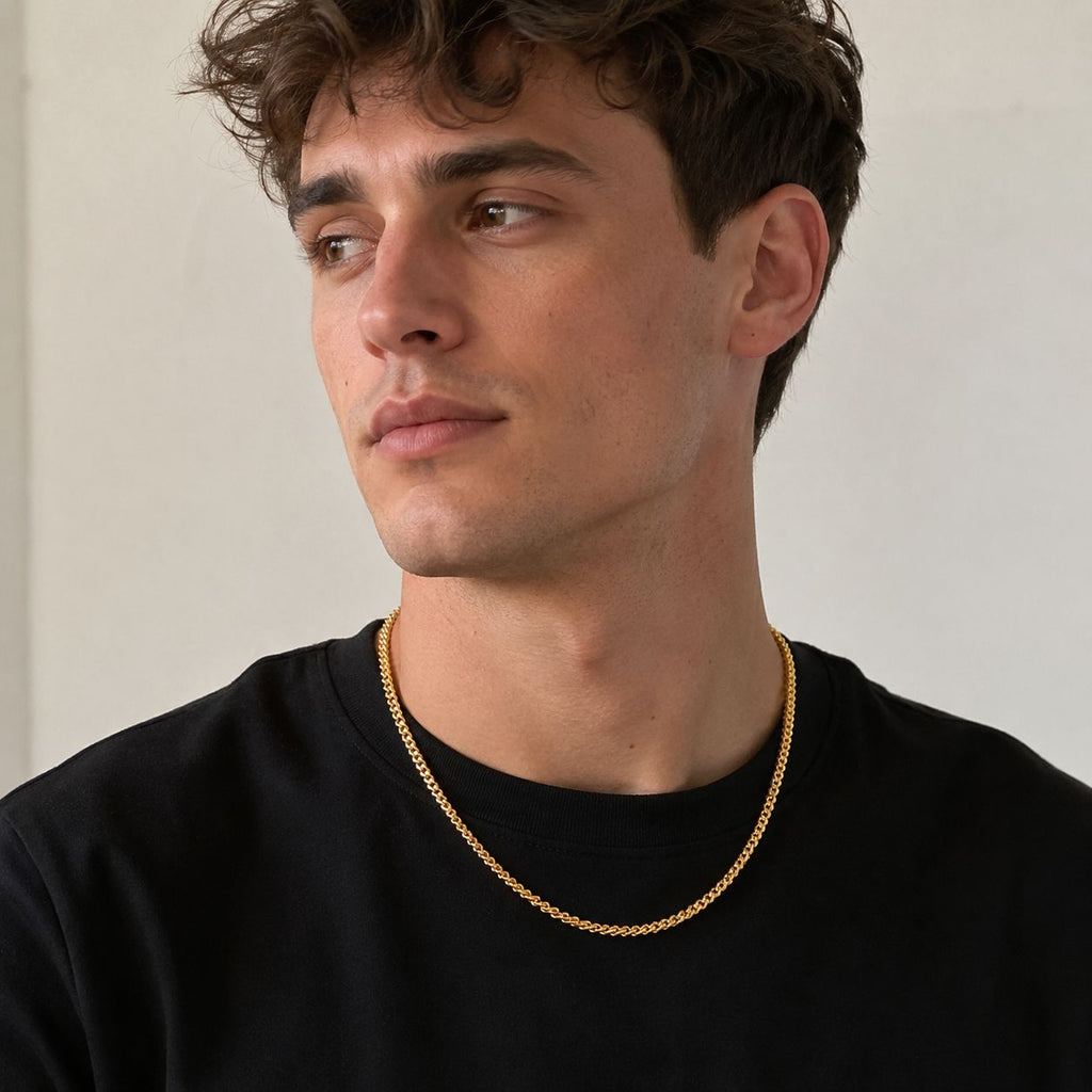 Link Chain Necklace 3mm Gold