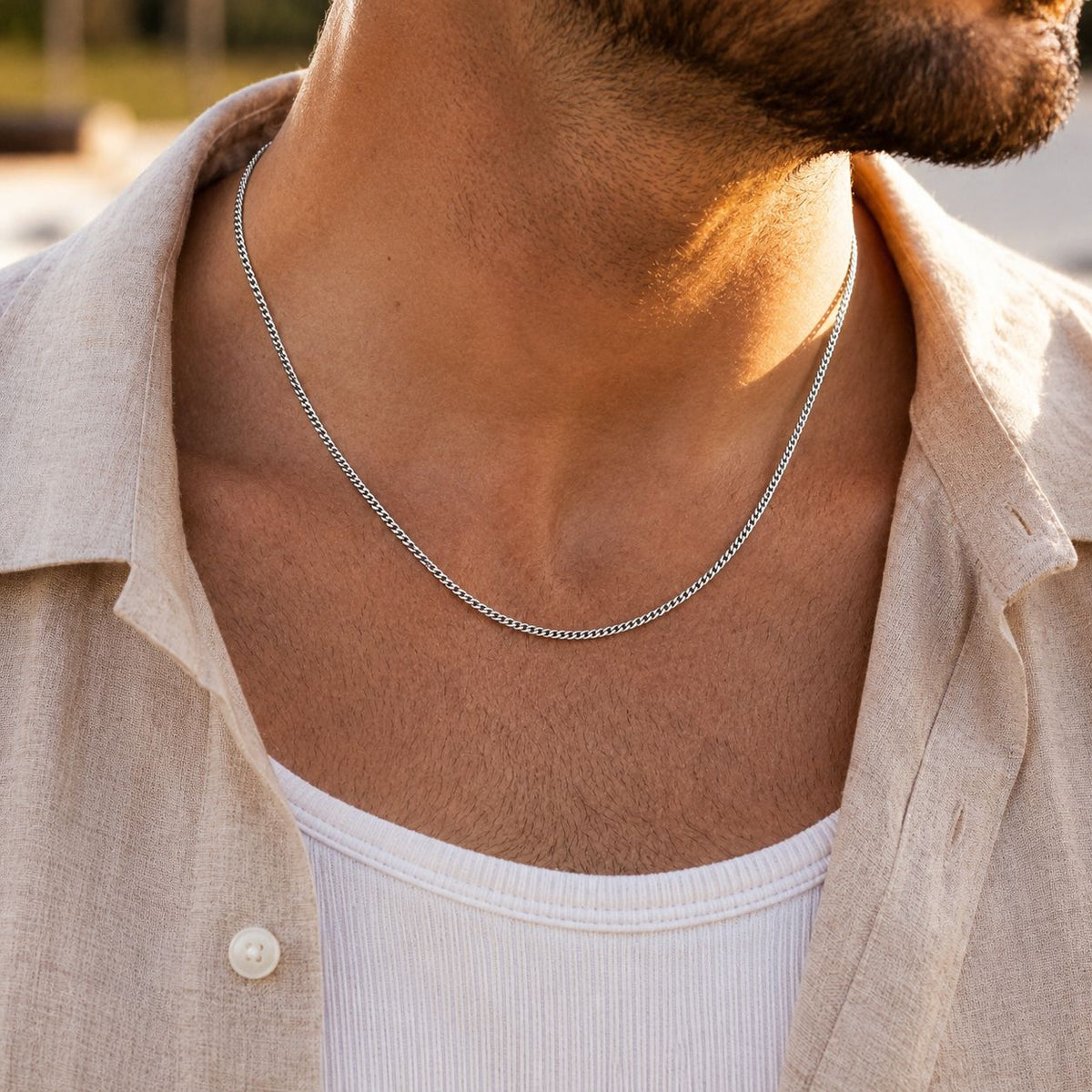 Link Chain Necklace 3mm Silver