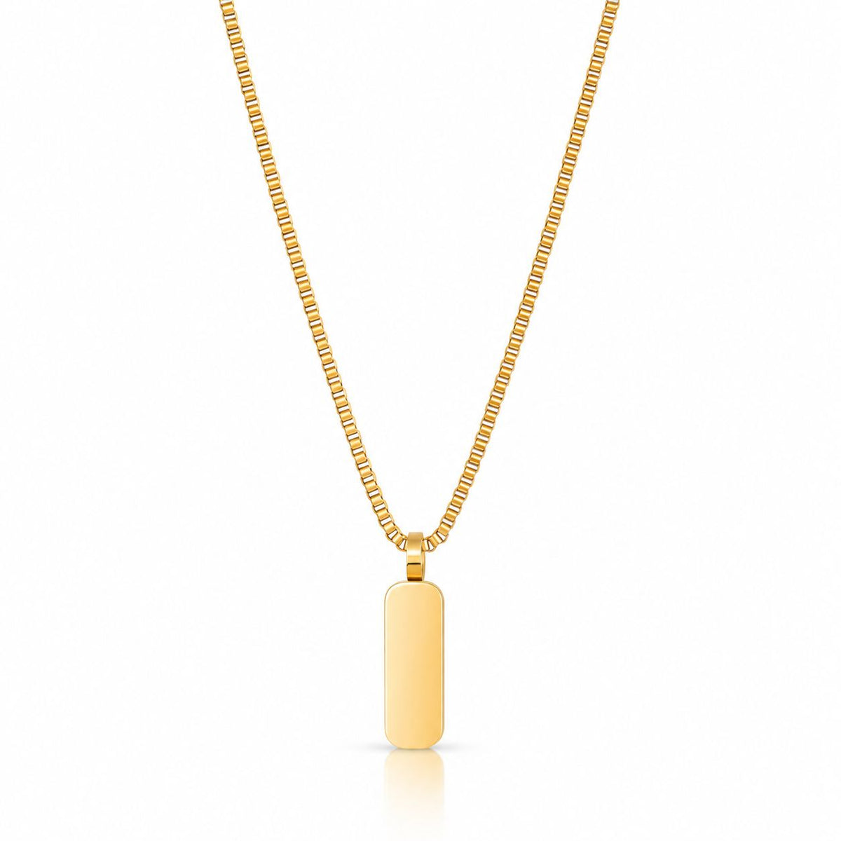 Minimal Bar Pendant Necklace Gold