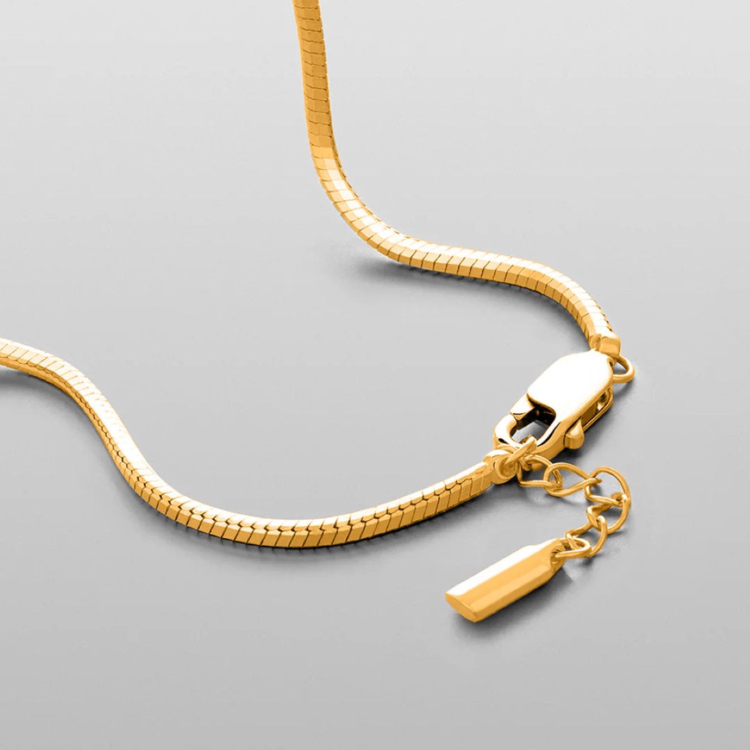 Octagon Chain Bracelet Gold