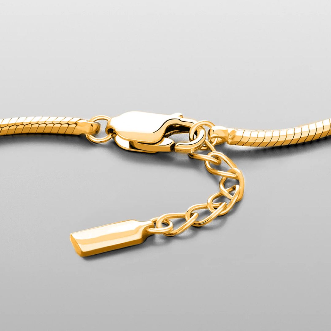 Octagon Chain Bracelet Gold