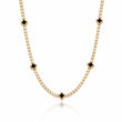 Onyx Clover Tennis Chain Gold