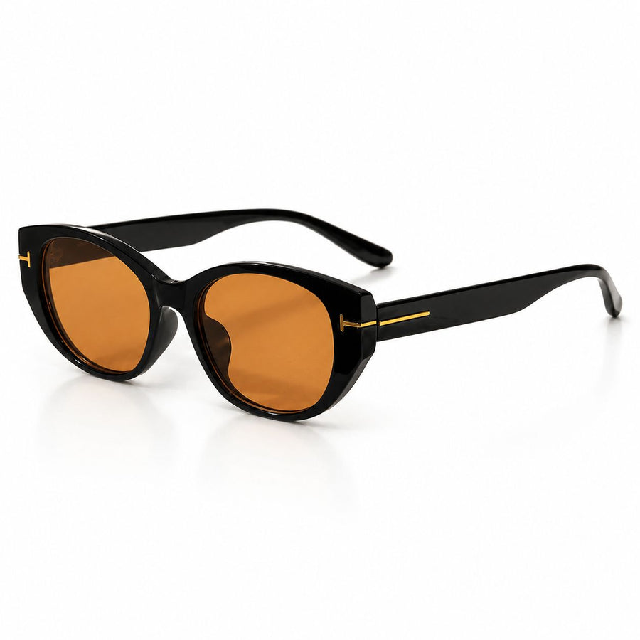Nuri Oval Sunglasses up close