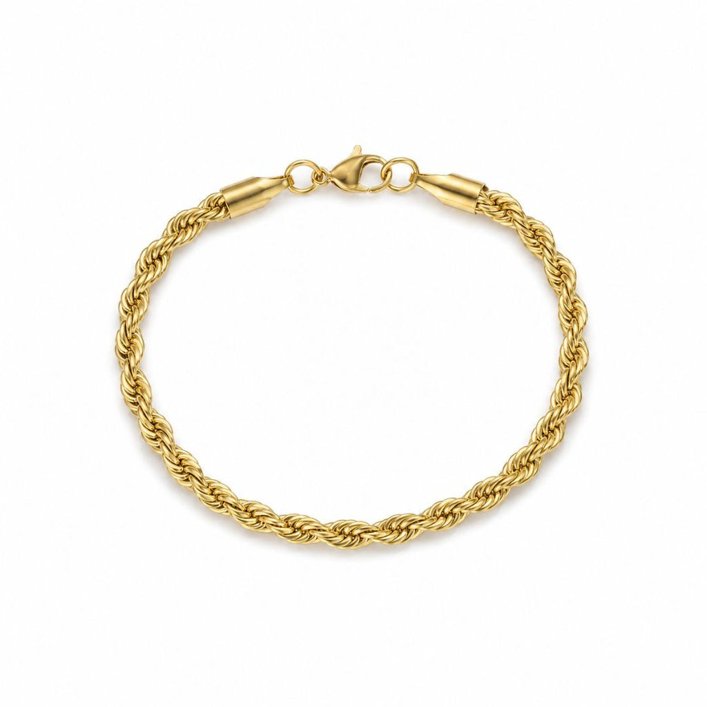 Rope bracelet 5mm Gold