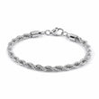 Rope bracelet 5mm Silver