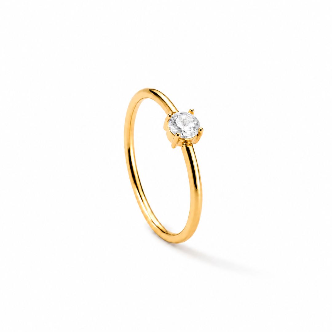 Classic Solitaire Ring Gold