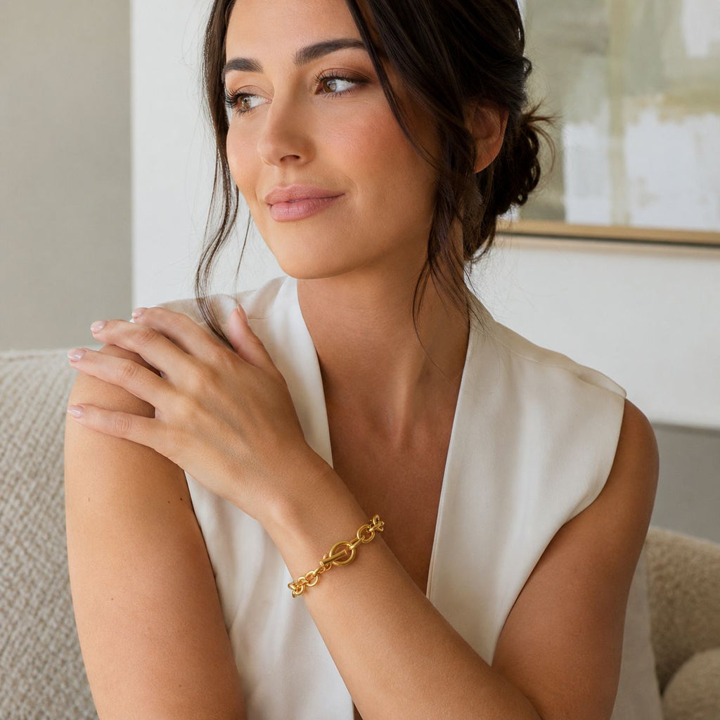 T-Bar link bracelet Gold