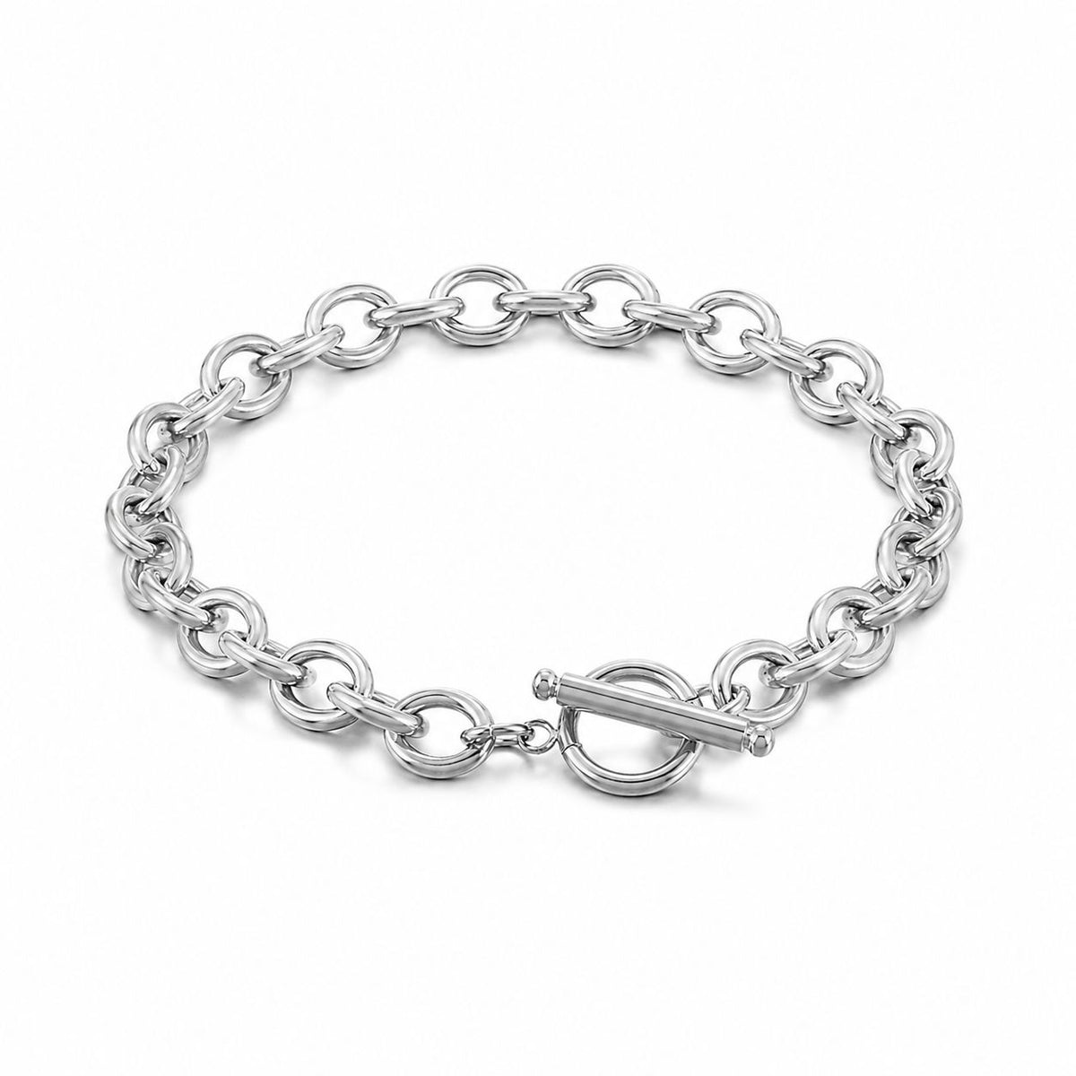 T-Bar link bracelet Silver