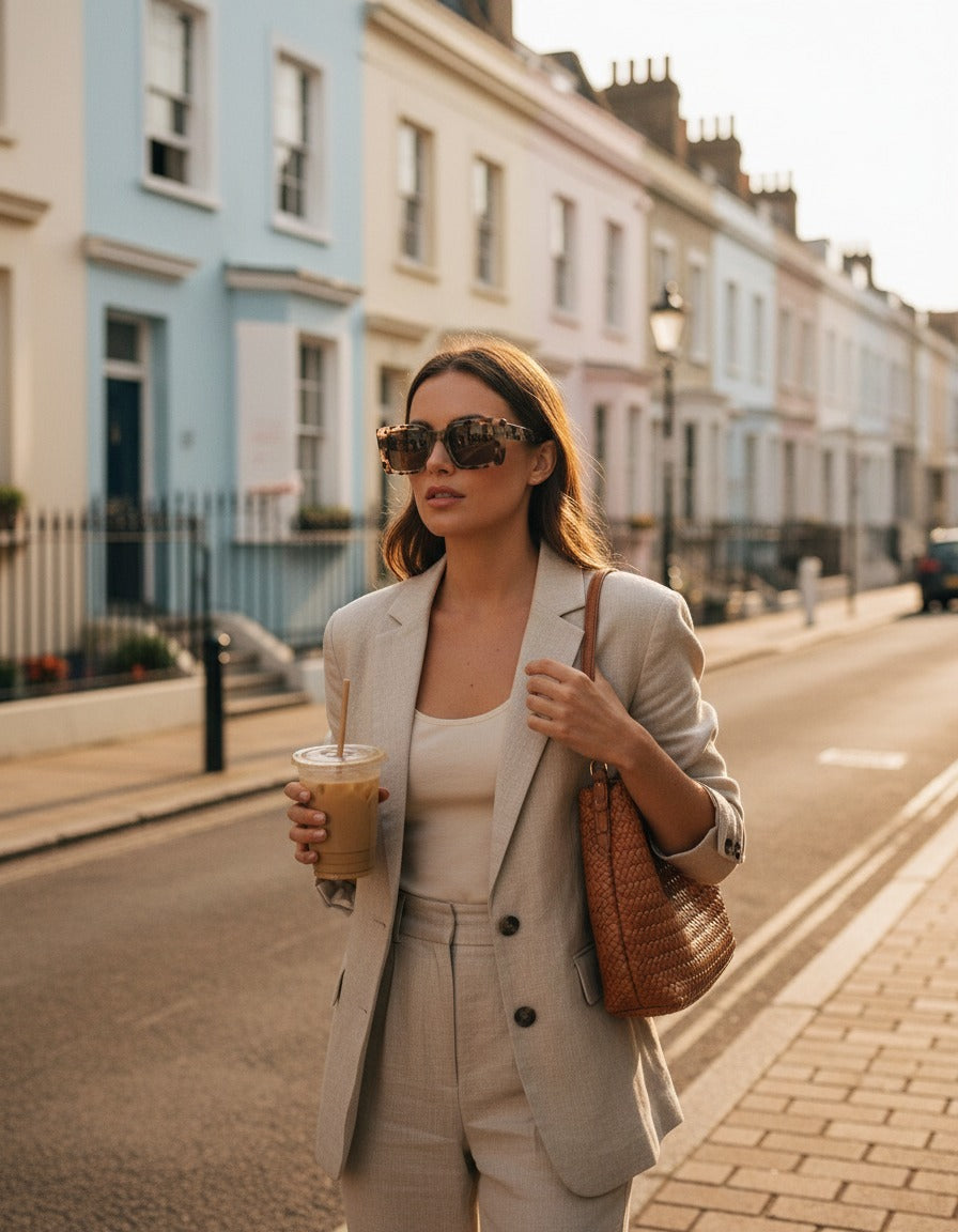 Woman in square sunglasses, Notting Hill